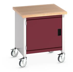 41002085.** Bott Cubio Mobile Storage Workbench 750mm wide x 750mm Deep x 840mm high supplied with a Multiplex (layered beech ply) worktop and 1 x integral storage cupboard (650mm wide x 650mm deep x 500mm high)....
